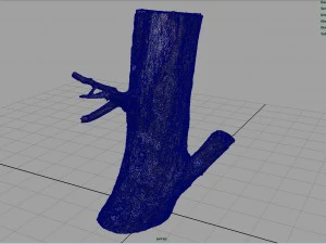 wood log 3 3D Model