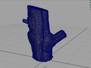 wood log 4 3D Model