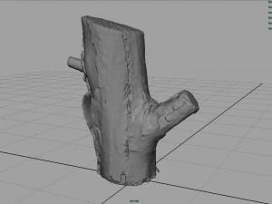 wood log 4 3D Model