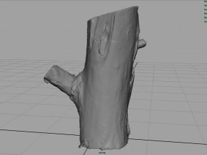 wood log 4 3D Model