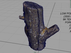 wood log 4 3D 模型