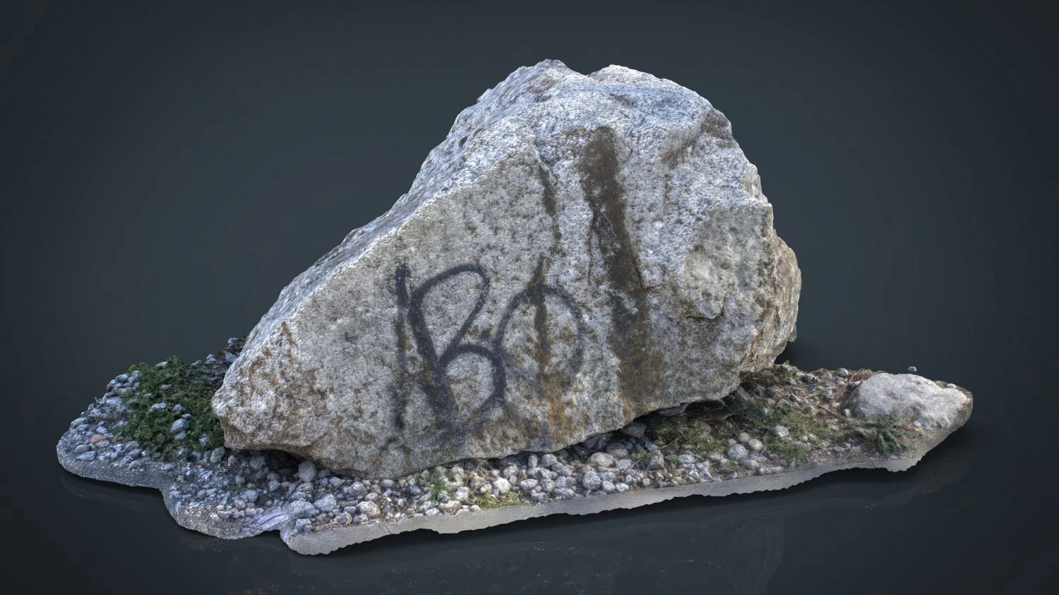 rock 11 3D Model .c4d .max .obj .3ds .fbx .stl .blend