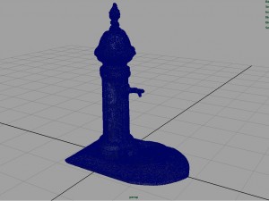 drink fountain park street garden water town road Modèle 3D