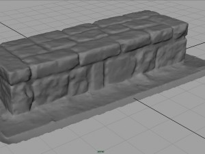 stone bench 1 3D मॉडल