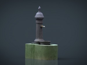 fountain 3 3D Model