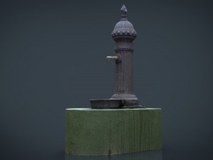fountain 3 3D Model