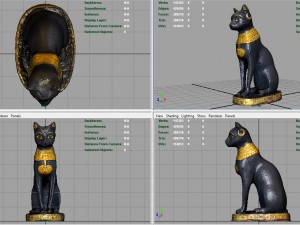 egyptian cat 3D Model