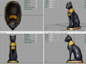 egyptian cat 3D Model