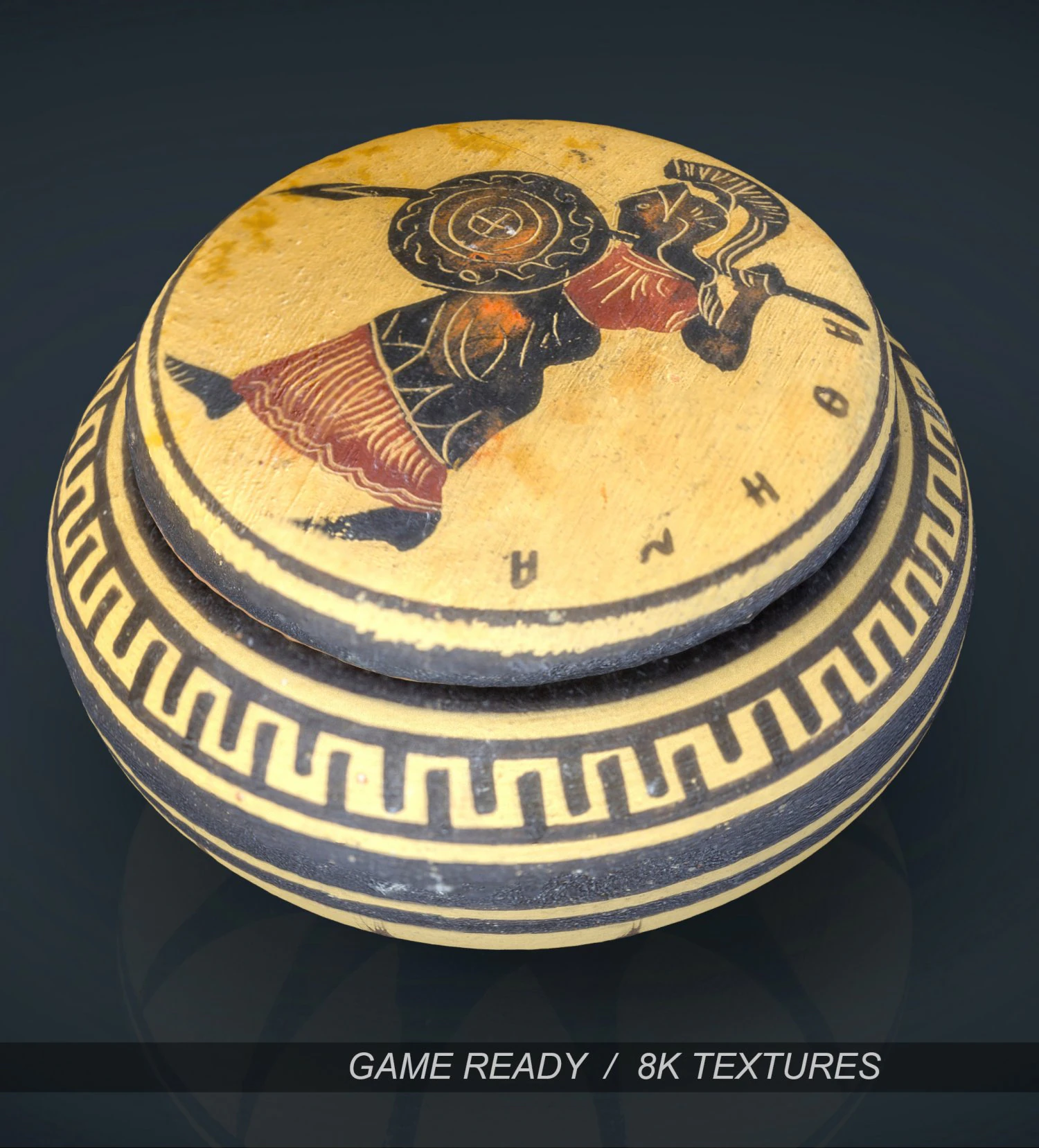 greek vase 3D Model .c4d .max .obj .3ds .fbx .stl .blend 