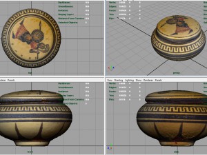 greek vase 3D 모델