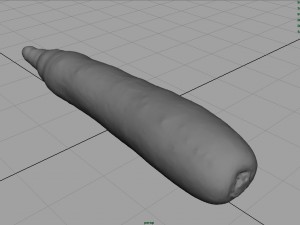 real carrot Model 3D