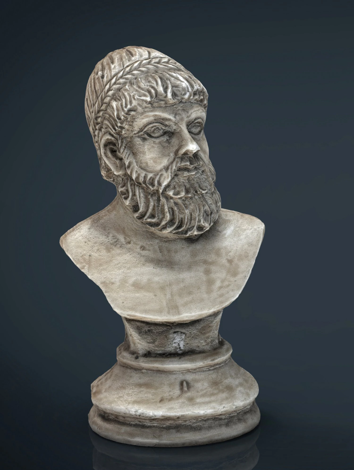 greek bust 3D Model .c4d .max .obj .3ds .fbx .stl .blend 