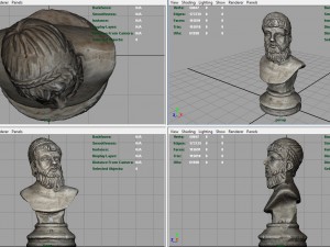 greek bust Modèle 3D