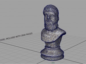 greek bust Modèle 3D