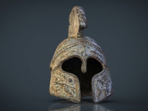 greek helmet Modèle 3D