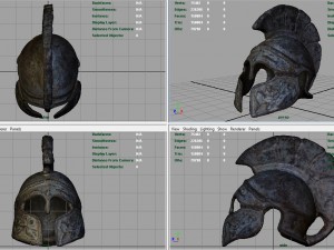 greek helmet Modèle 3D