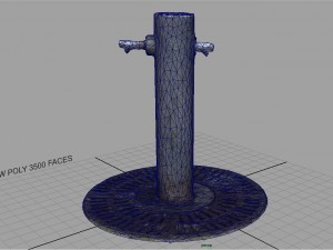 fountain 4 3D-Modell