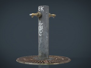 fountain 5 Modèle 3D