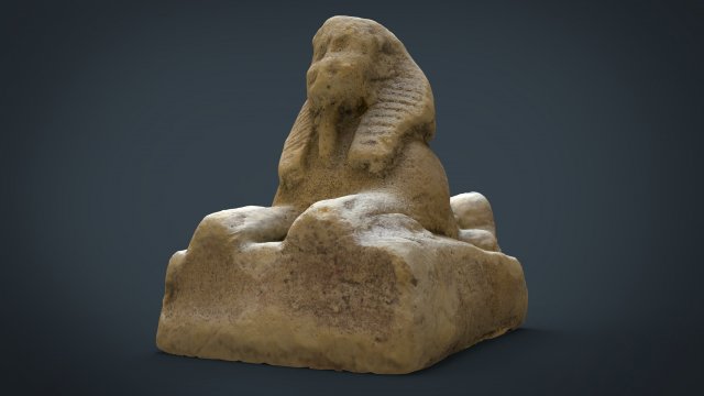 sphinx 3D Model .c4d .max .obj .3ds .fbx .stl .blend 