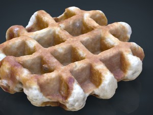 realistic waffle 3D Model