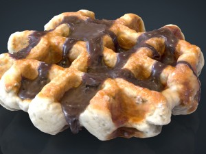 waffle chocolate 3D Model