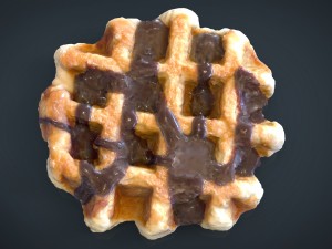 waffle chocolate Modello 3D