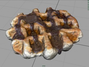 waffle chocolate Modello 3D