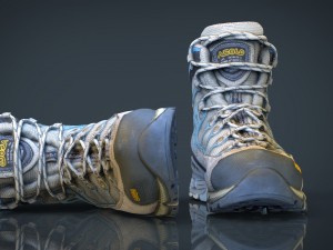 hiking boots 3Dモデル