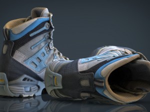 hiking boots 3Dモデル