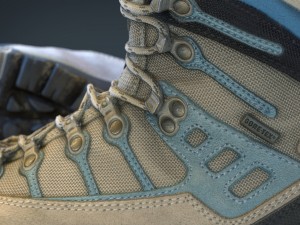 hiking boots 3Dモデル