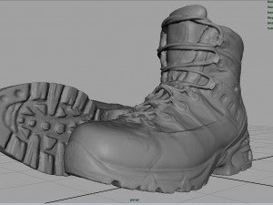hiking boots 3Dモデル