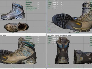 hiking boots 3D Model