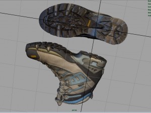 hiking boots 3Dモデル