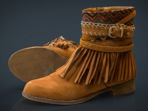 womens boots Modello 3D