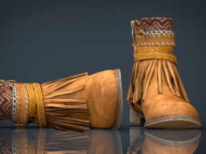womens boots 3Dモデル