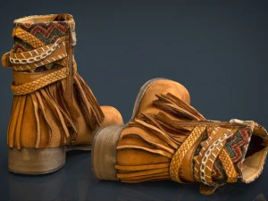 レディースブーツ 3Dモデル