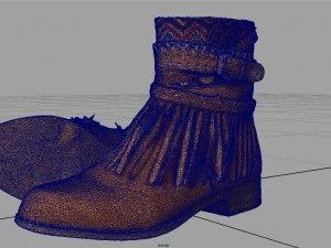 レディースブーツ 3Dモデル