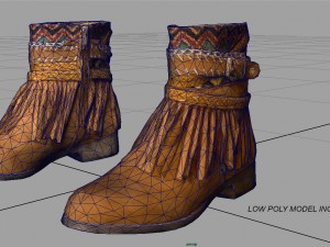 womens boots 3Dモデル