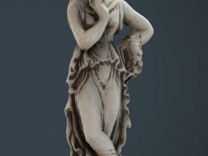 greek woman statue 3D Model