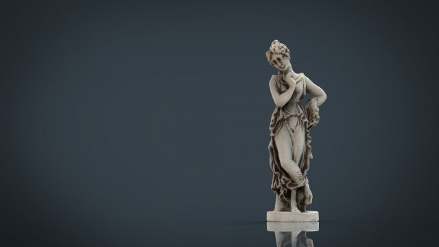 greek woman statue 3D in 3DExport