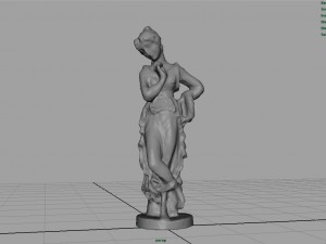 greek woman statue 3Dモデル