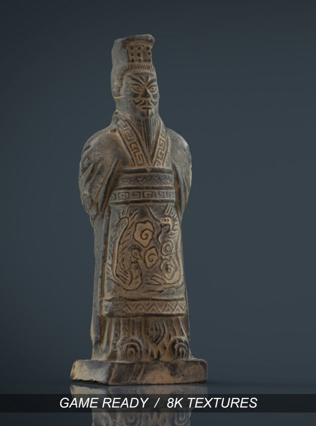 terracota soldier 2 Model 3D .c4d .max .obj .3ds .fbx .stl .blend