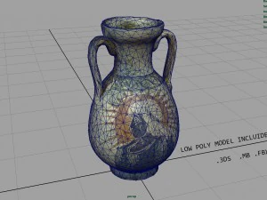 greek vase 2 3D Model