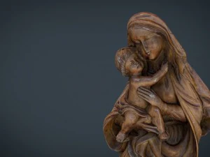vergine maria Modello 3D