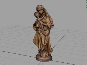 vergine maria Modello 3D