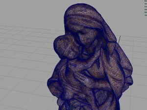 vergine maria Modello 3D
