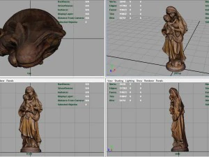 vergine maria Modello 3D