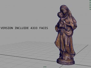 vergine maria Modello 3D
