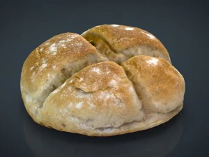 yuvarlak somun 3D Model