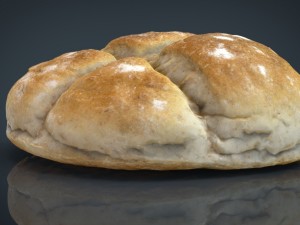 round loaf Modello 3D